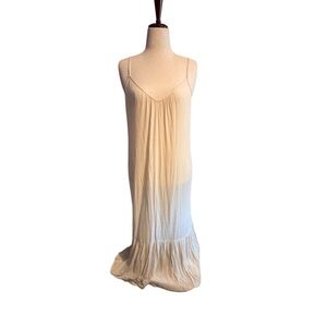Cream Gauze Beach Swimsuit Cover-Up w/ Pockets, Melrose & Market, Sz M, NWT